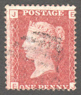 Great Britain Scott 33 Used Plate 147 - EJ - Click Image to Close